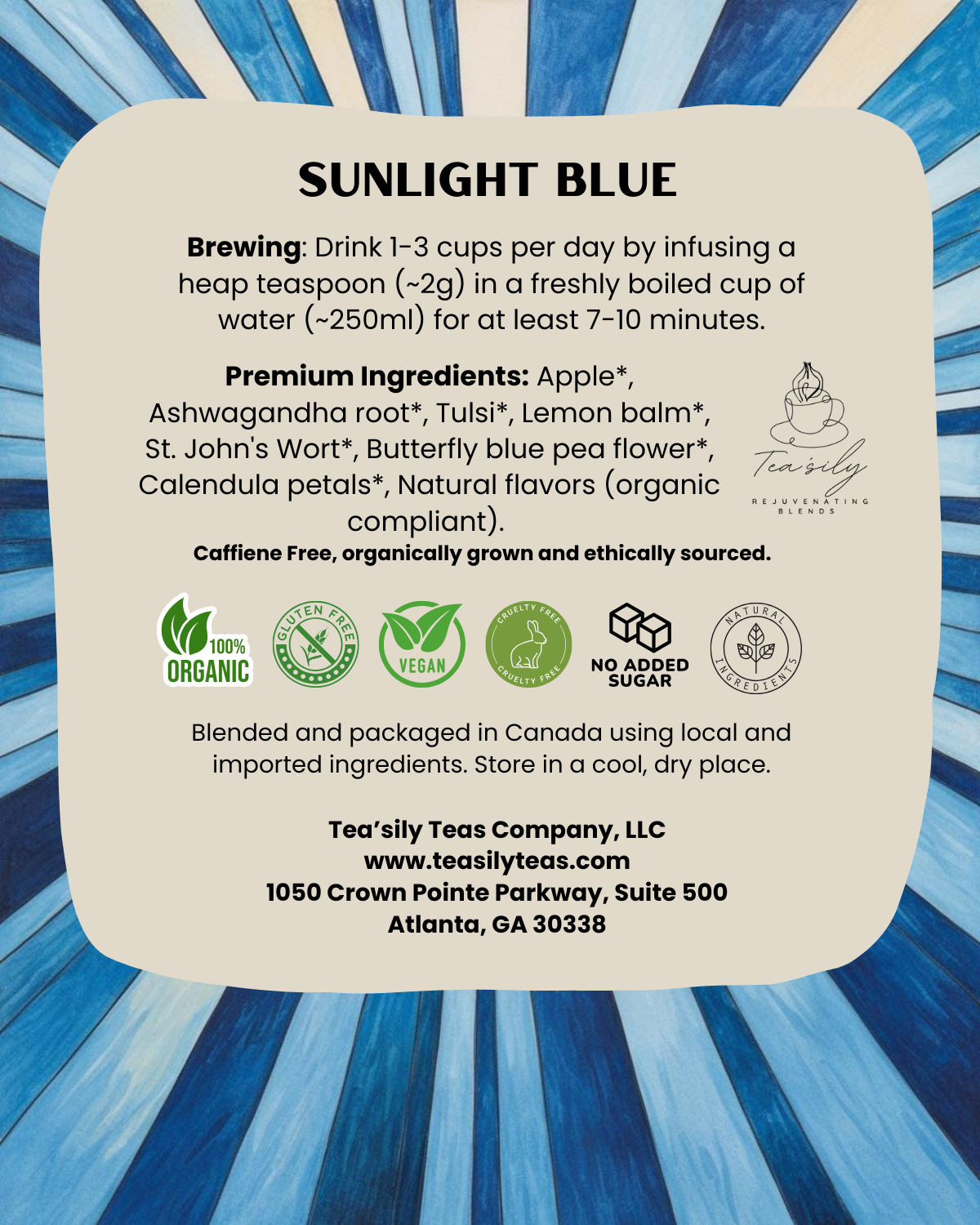 Sunlight Blue - Better Mood Tea