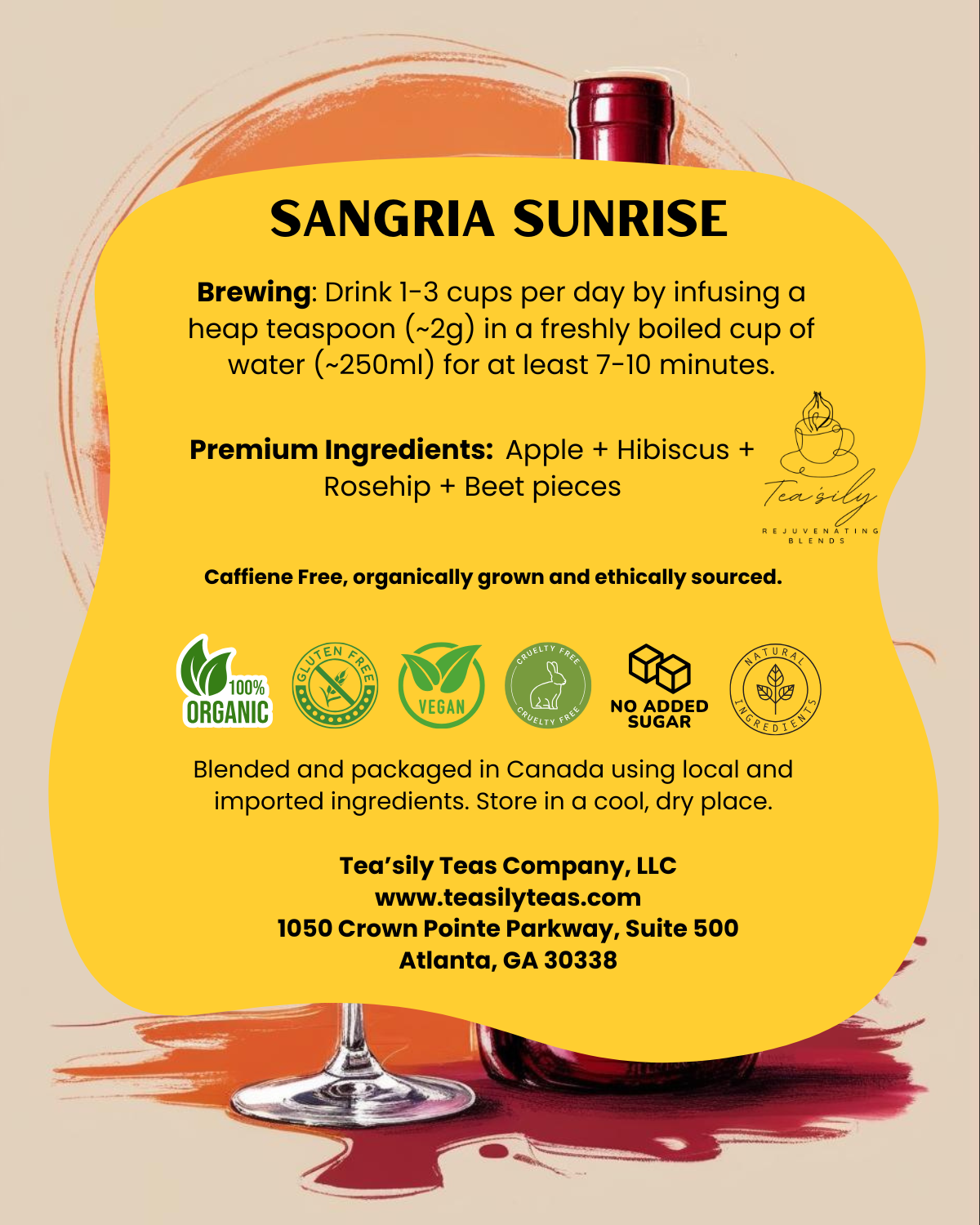 Sangria Sunrise for Liver Health & Blood Pressure