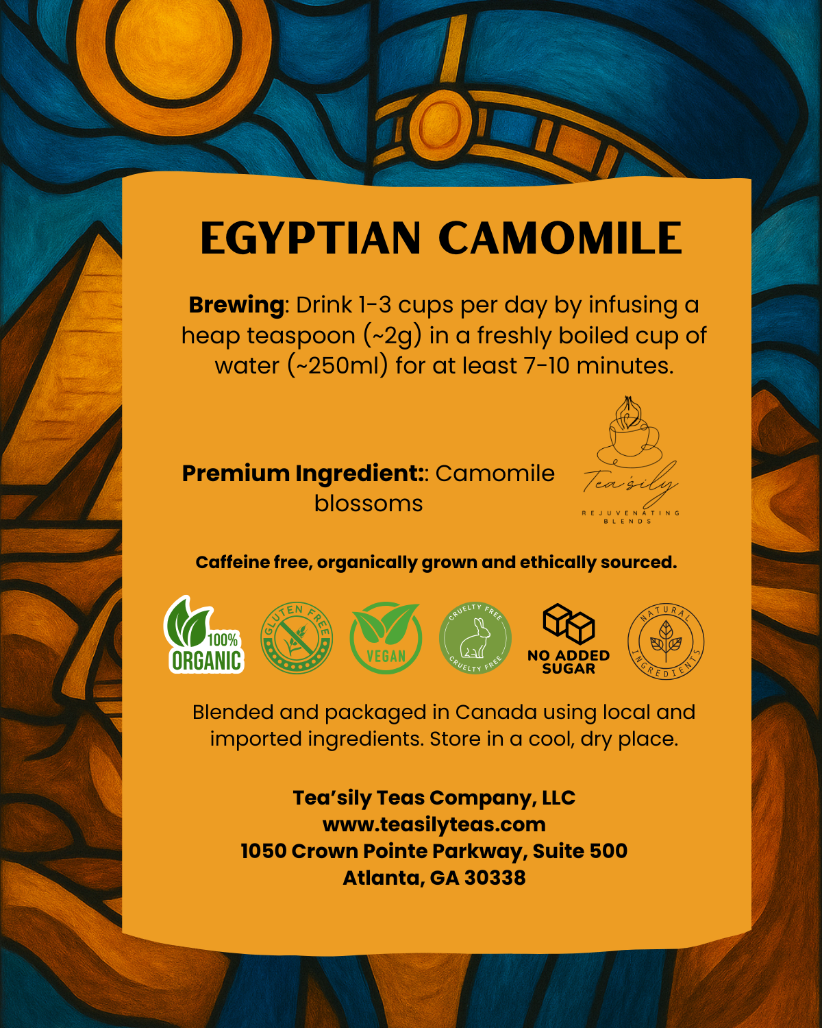 Egyptian Camomile Tea for Sleep & Anxiety Reduction